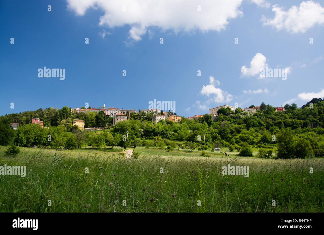 Labin ist eine Stadt in der Grafschaft Istrien, Kroatien. Stockfoto