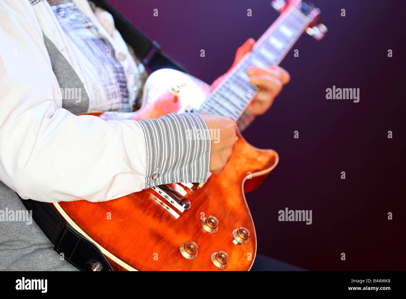 Gitarre Musik Stockfoto