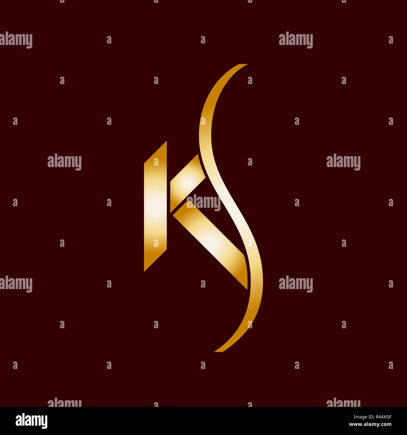 Ks Firmenlogo Vektor Vorlage Stock Vektorgrafik Alamy