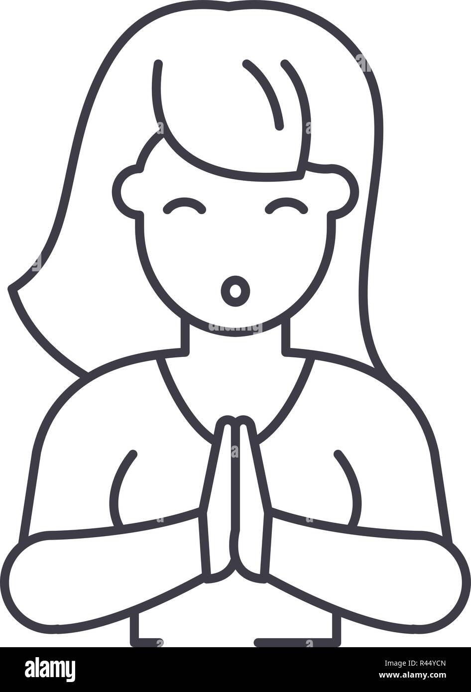 Sicherheitsanfälligkeit Symbol Leitung Konzept. Sicherheitsanfälligkeit in Vector Linear Abbildung, Symbol, Zeichen Stock Vektor