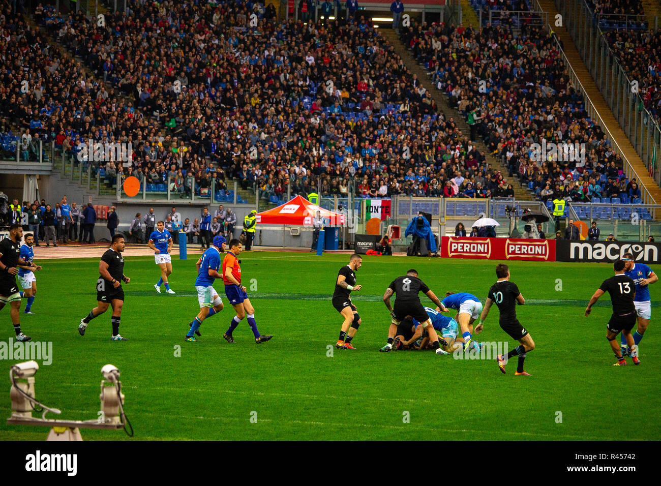 Cattolica Rugby Match Italia vs All Blacks. Rom, Olympiastadion 25/11/2018. Stockfoto