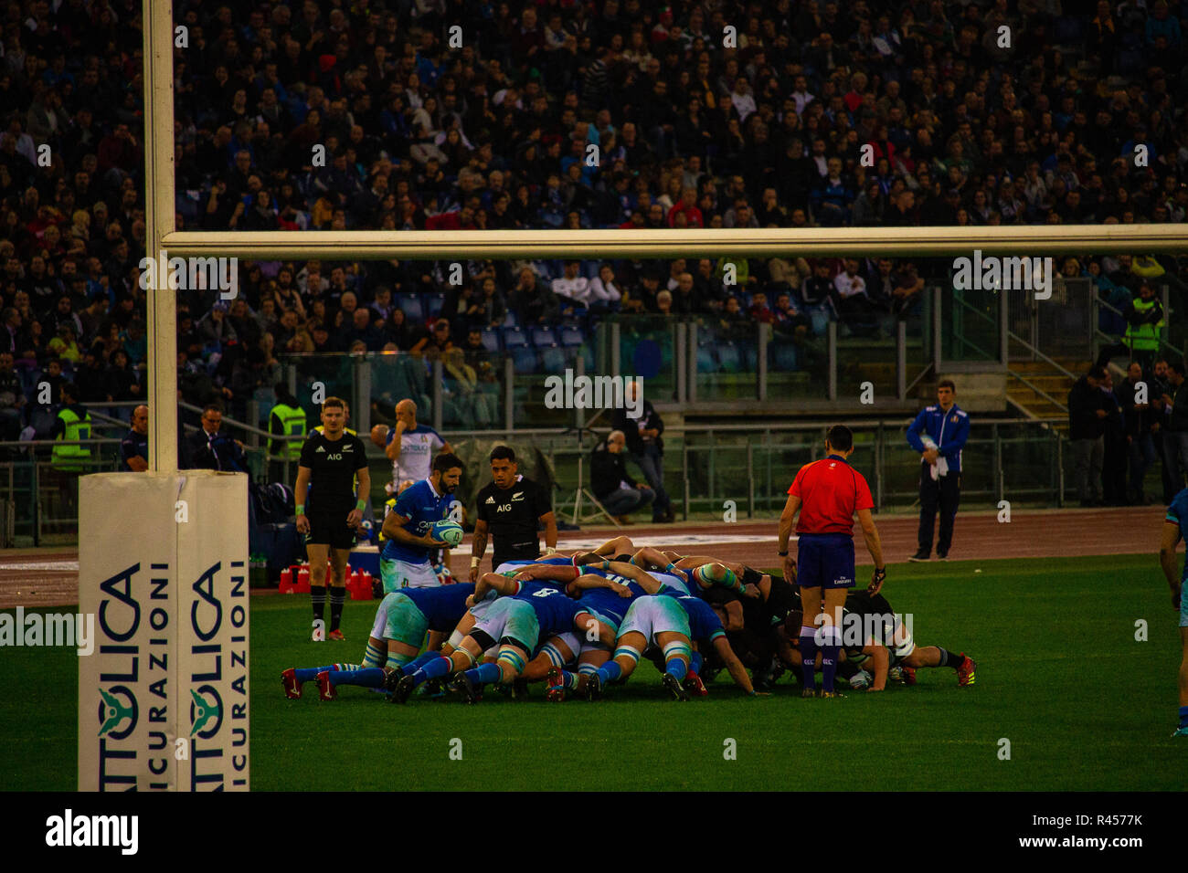 Cattolica Rugby Match Italia vs All Blacks. Rom, Olympiastadion 25/11/2018. Stockfoto