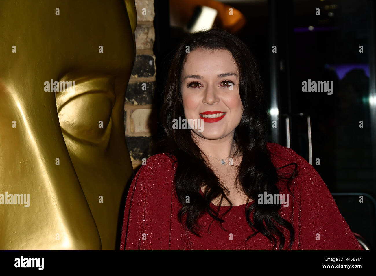 Dani Harmer arrivers bei der BAFTA Awards 2018 Kinder im Ringlokschuppen am 25. November 2018, London, UK. Stockfoto