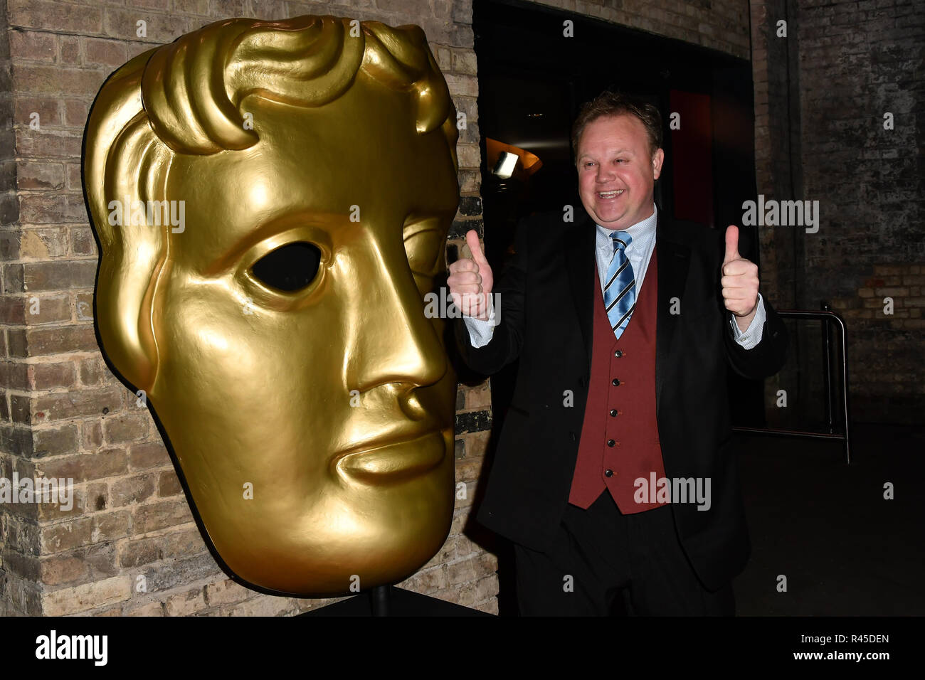 Justin Fletcher arrivers bei der BAFTA Awards 2018 Kinder im Ringlokschuppen am 25. November 2018, London, UK. Stockfoto