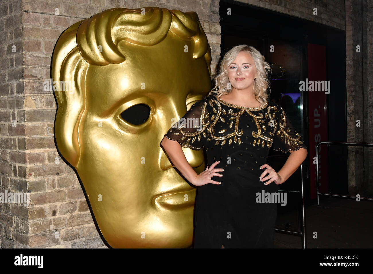 Katie Thistleton arrivers bei der BAFTA Awards 2018 Kinder im Ringlokschuppen am 25. November 2018, London, UK. Stockfoto