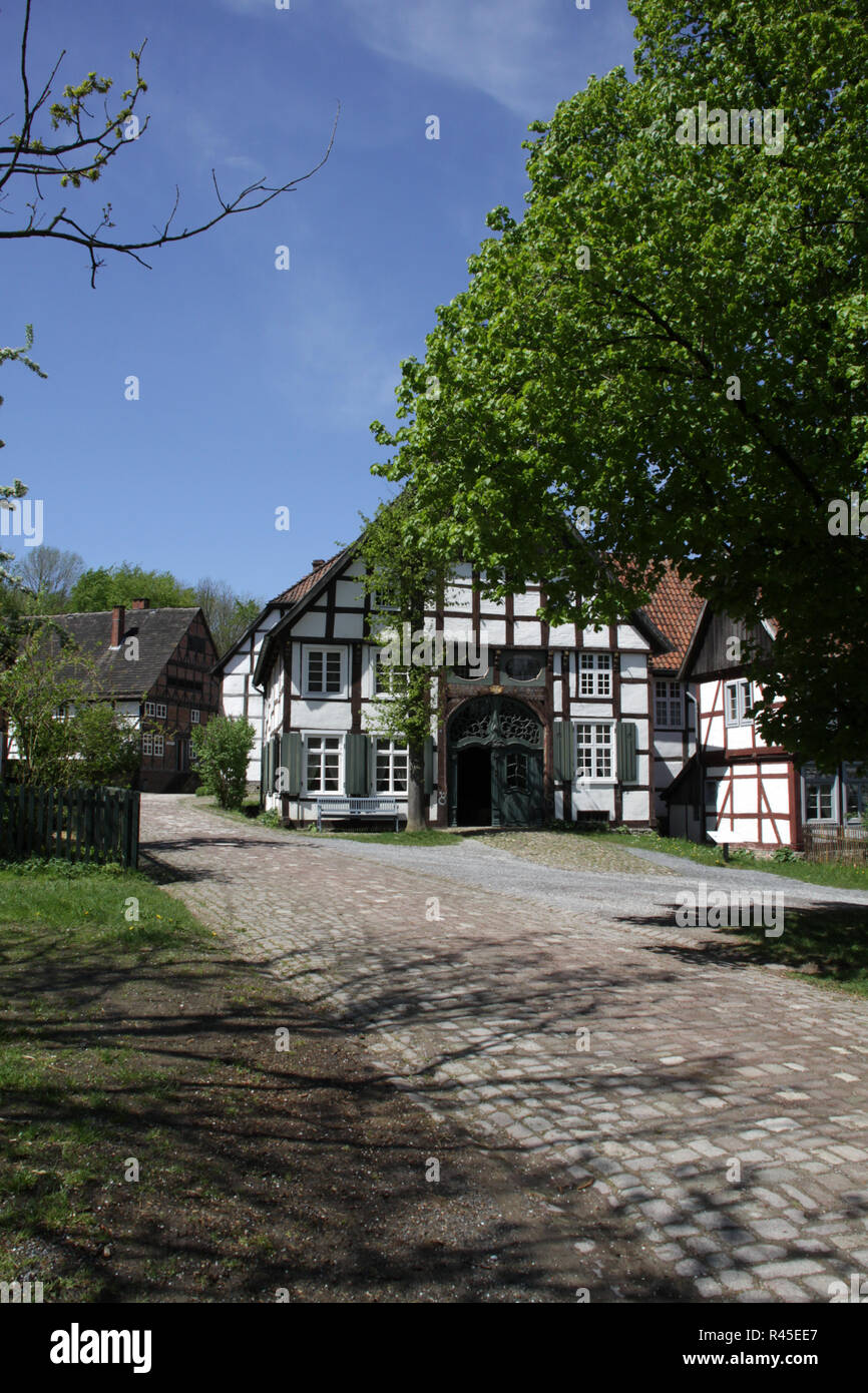 Tudor Stil Haus in lipperland Stockfoto