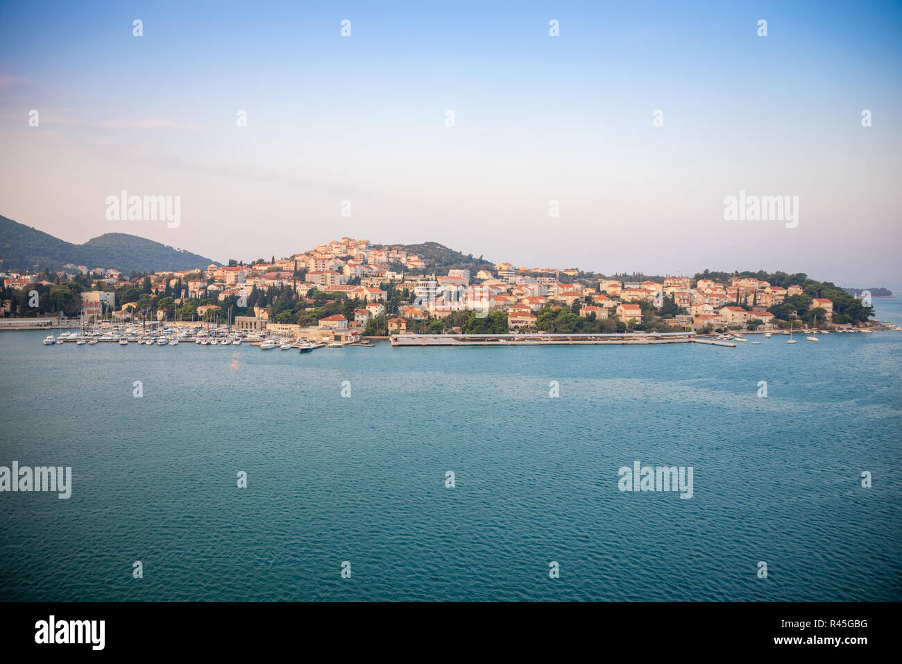 Dubrovnik, Kroatien - 20.10.2018: Blick auf den neuen Teil der Stadt Dubrovnik, Kroatien Stockfoto