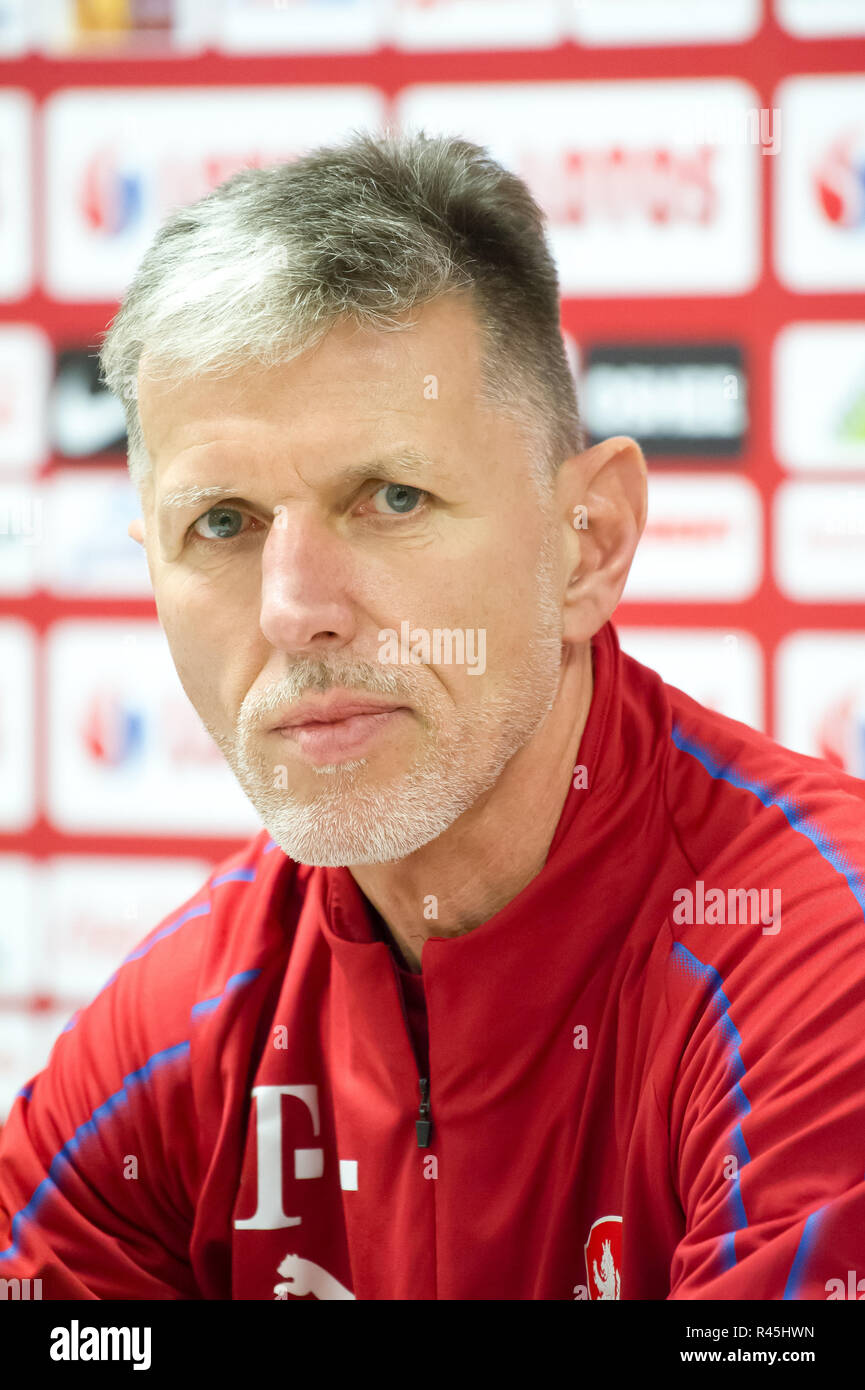 Jaroslav Šilhavý, Manager der Tschechischen Nationalmannschaft, in Danzig, Polen. 14. November 2018 © wojciech Strozyk/Alamy Stock Foto Stockfoto