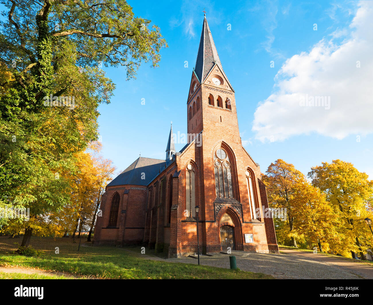 Stadtkirche in Malchow Stockfotografie Alamy