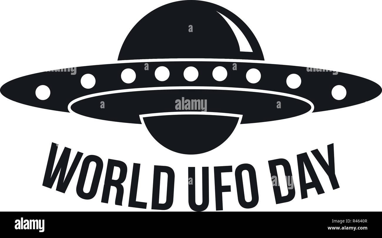Globale ufo Tag Logo. Einfache Abbildung der globalen ufo Tag vektor Logo für Web Design auf weißem Hintergrund Stock Vektor