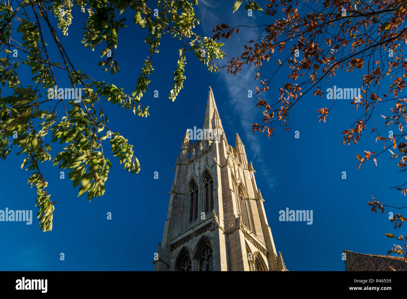 Louth, Lincolnshire, Großbritannien, Oktober 2018, St. James Kirche Stockfoto