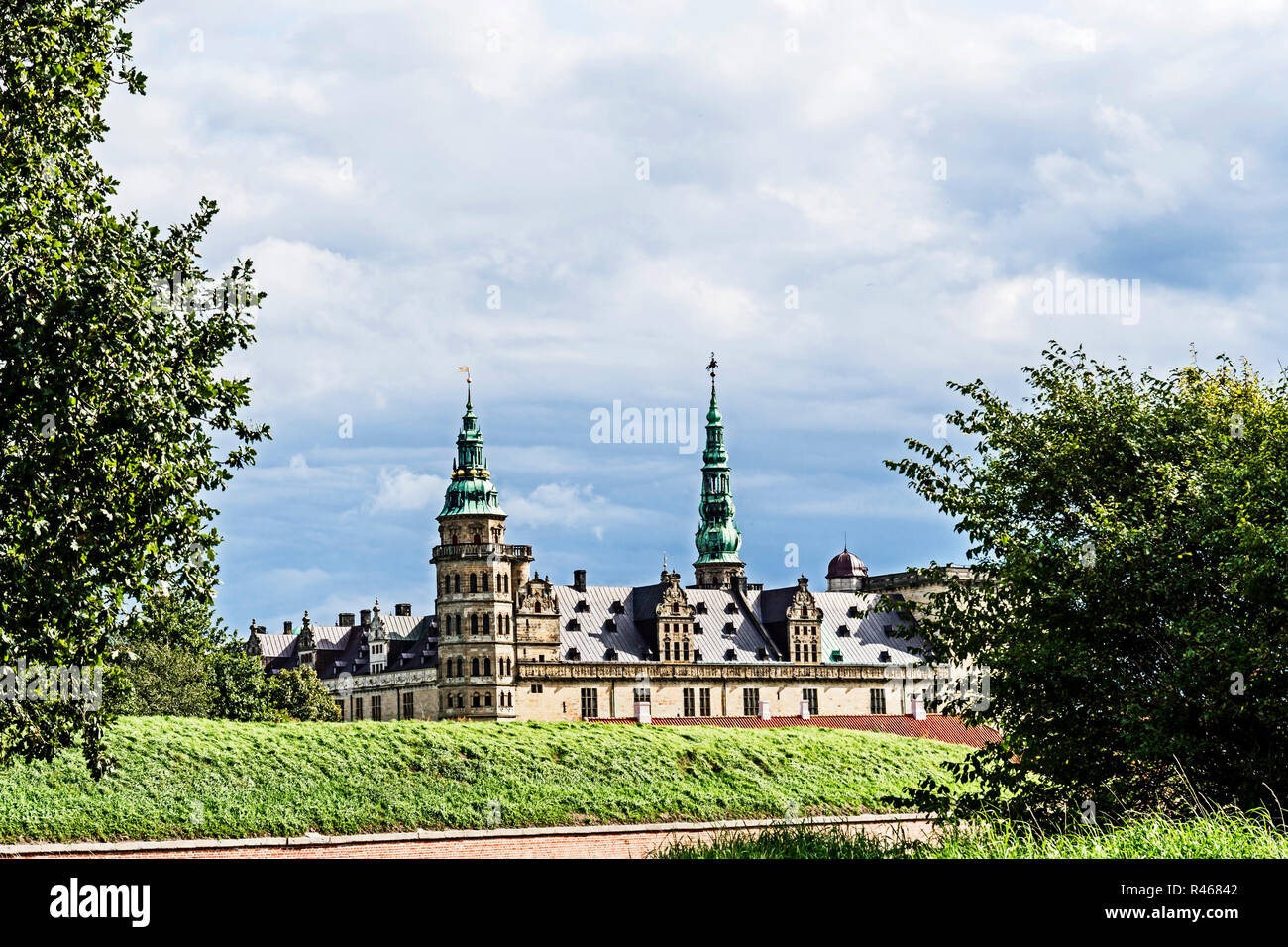 Deutschland: Schloss Kronborg vor Helsingör; Dänemark: Helsingör, Stockfoto