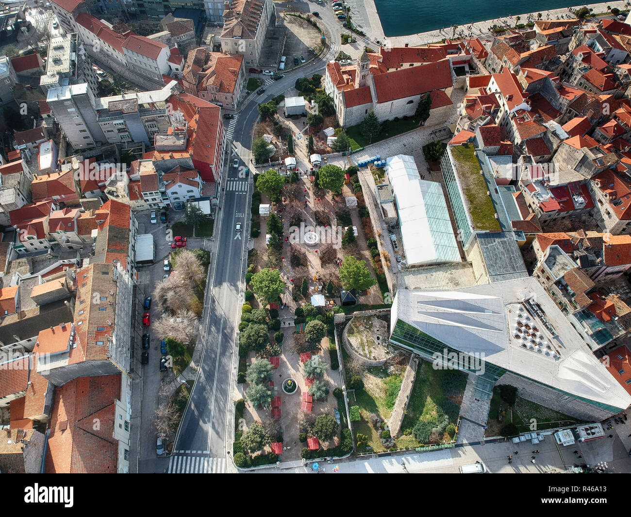 City Park während Adventura Sibenik/Kroatien Stockfoto