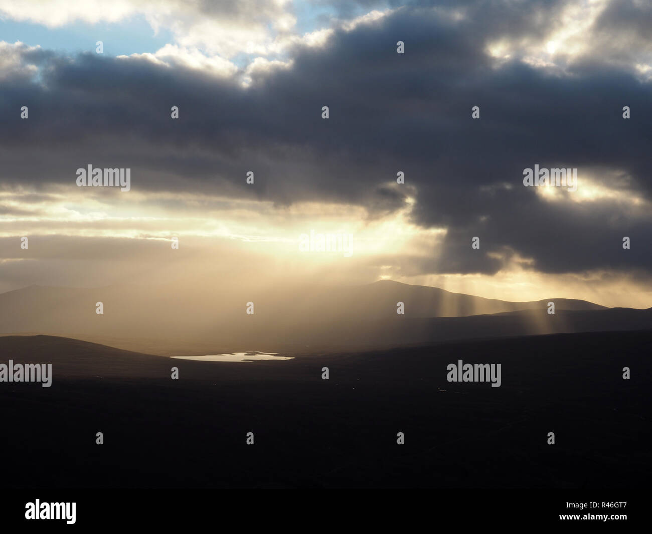 Blick von Feinne - bheinn Mhor, nördlichen Schottland Stockfoto