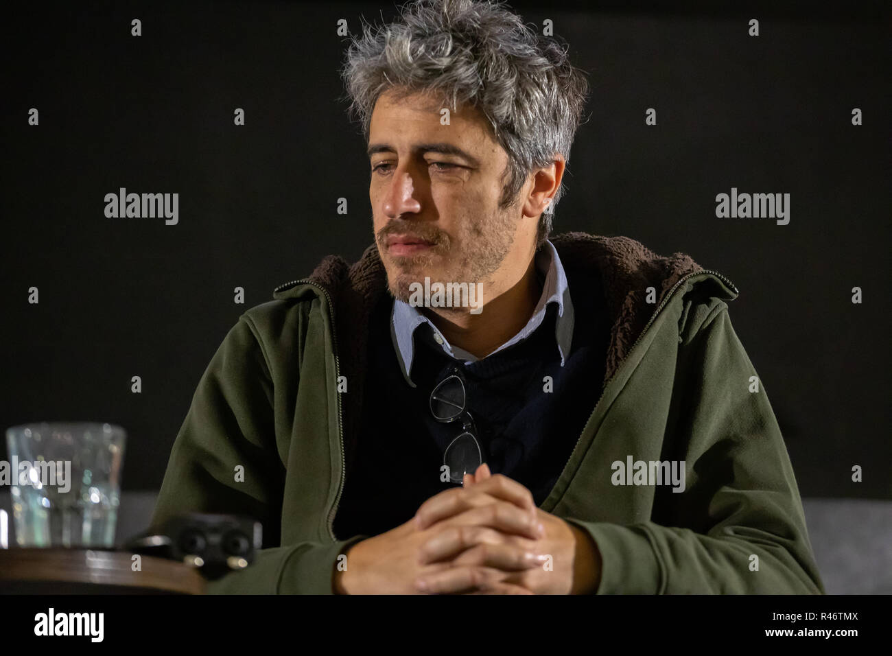 Pierfrancesco Diliberto, alias PIF, stellt sein Buch "... che Dio perdona a tutti" in Palermo. Stockfoto