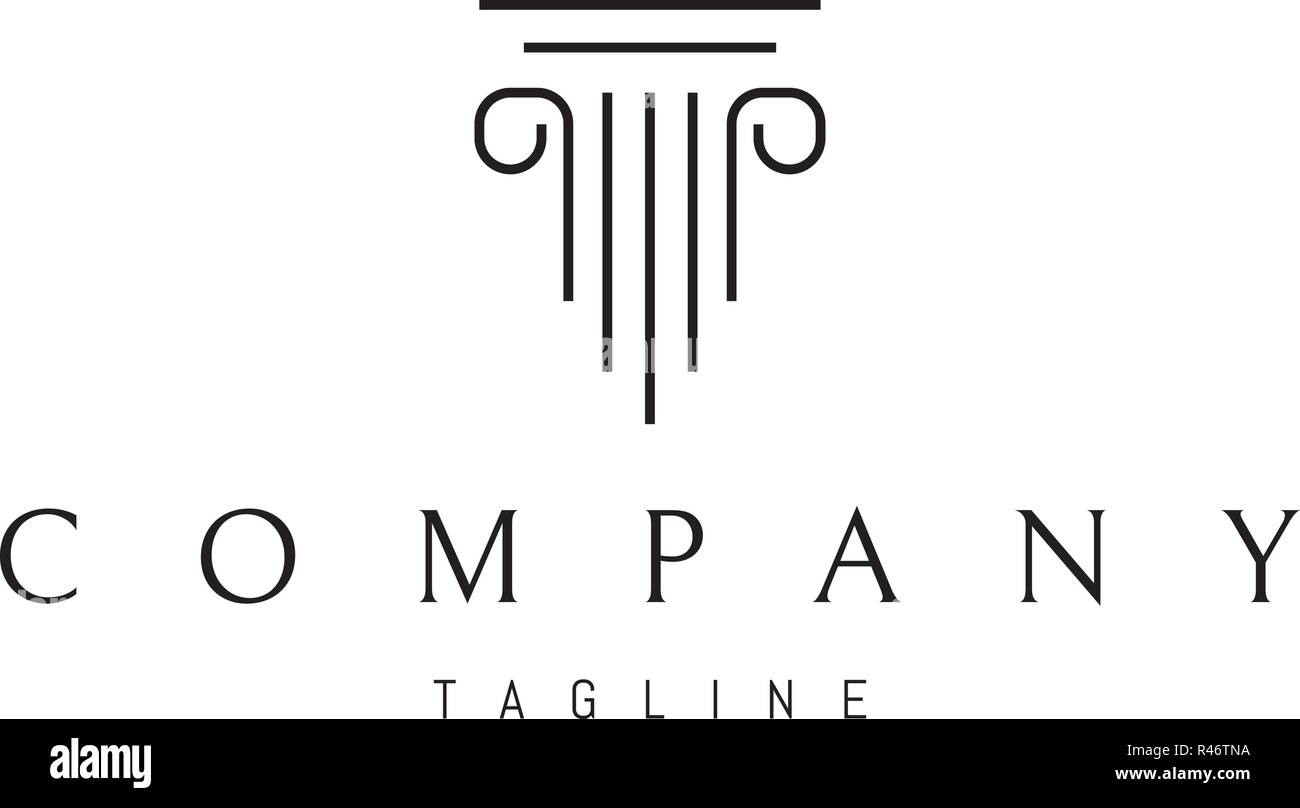 Griechische Spaltenvektor Logo Image Stock Vektor