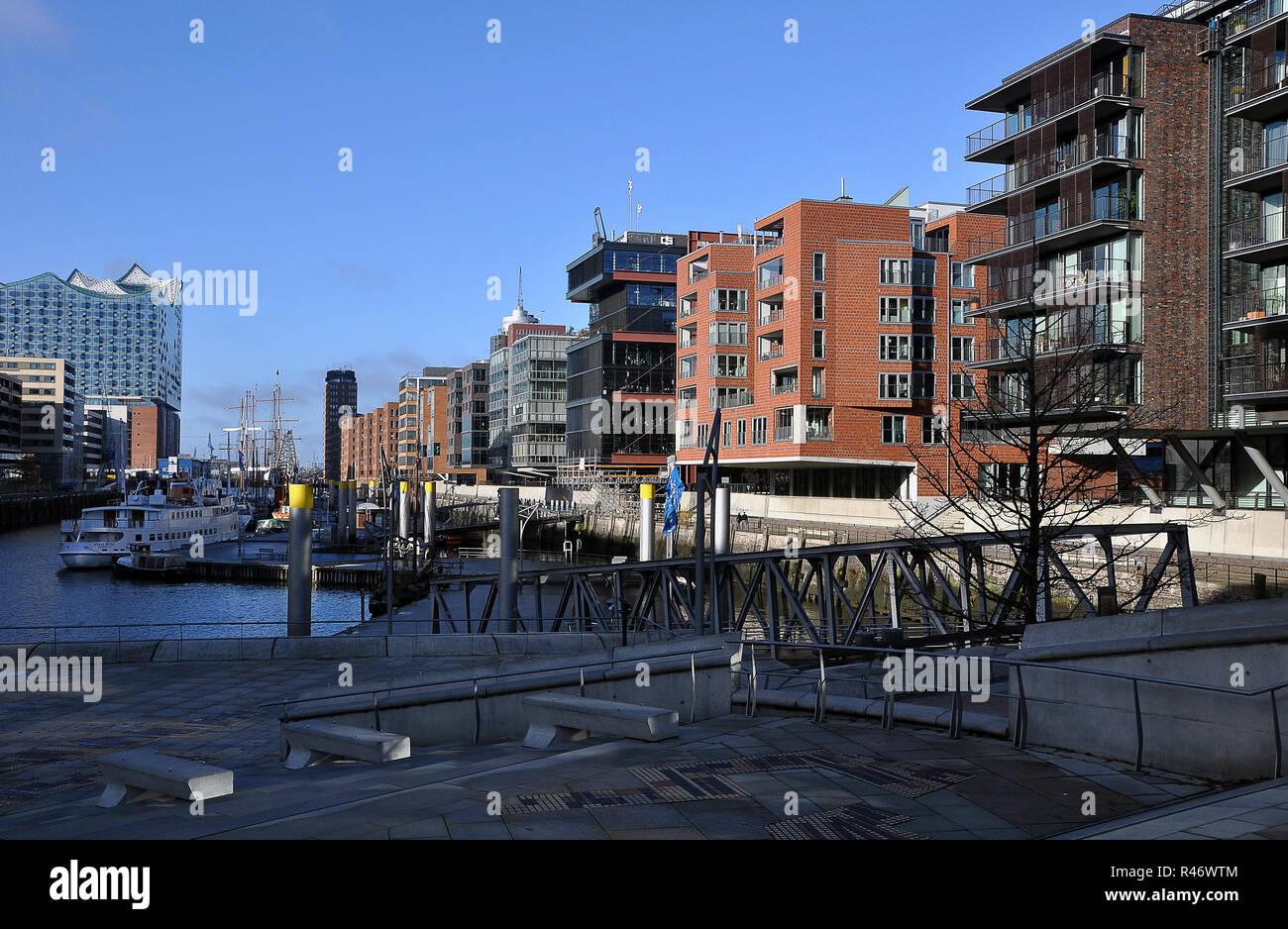 HafenCity hamburg Stockfoto