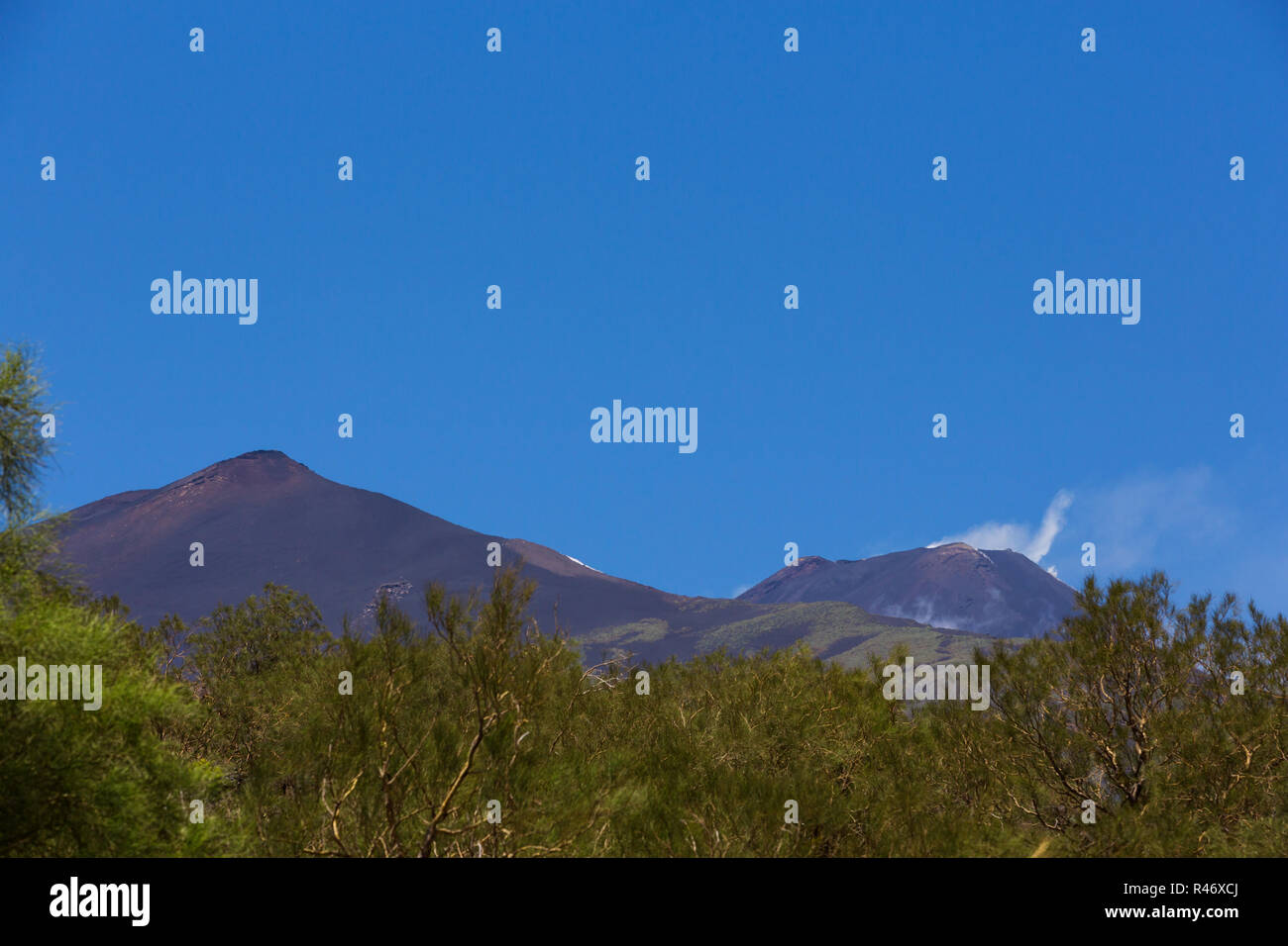 Außerdem Vulkan Lava Aetna Stockfoto