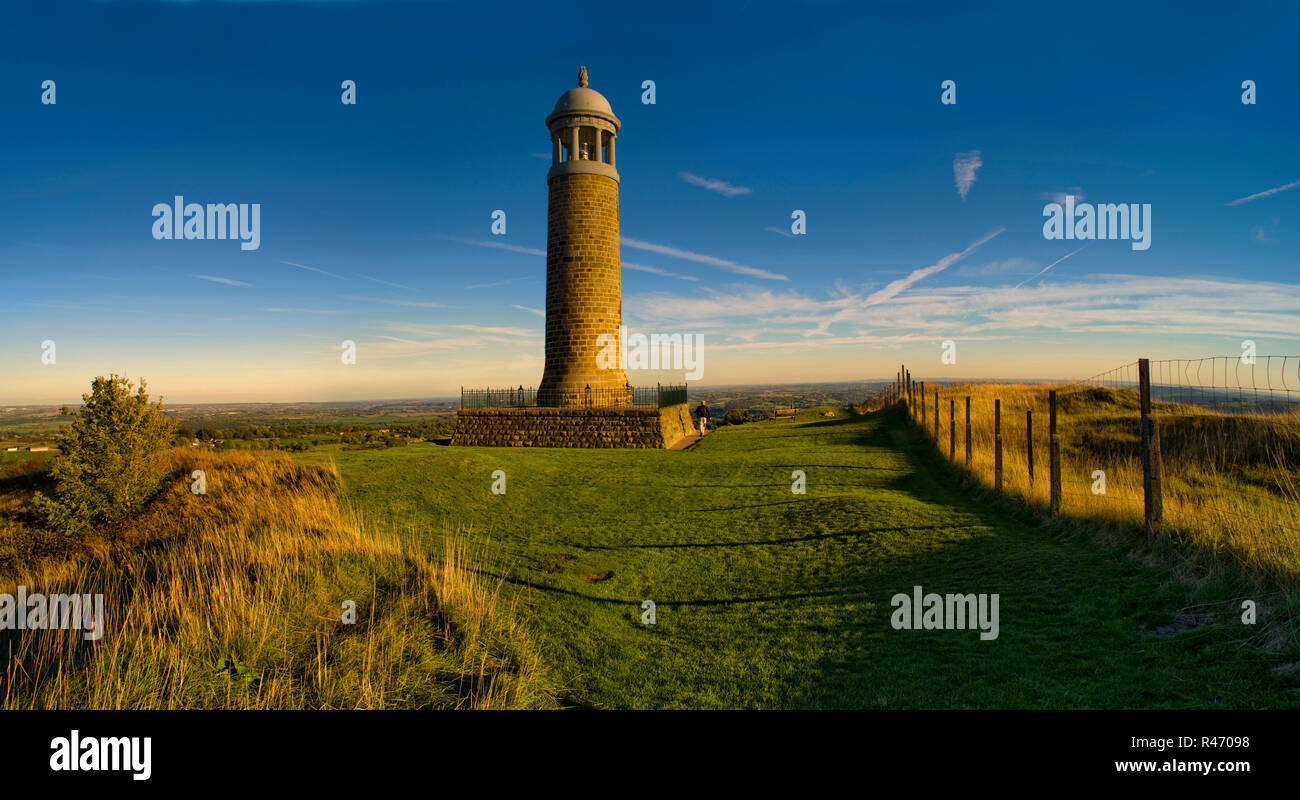 Das Denkmal für die Sherwood Förster Regiment (crich Crich stehen) in der Nähe von Matlock, Derbyshire, England. (2) Stockfoto