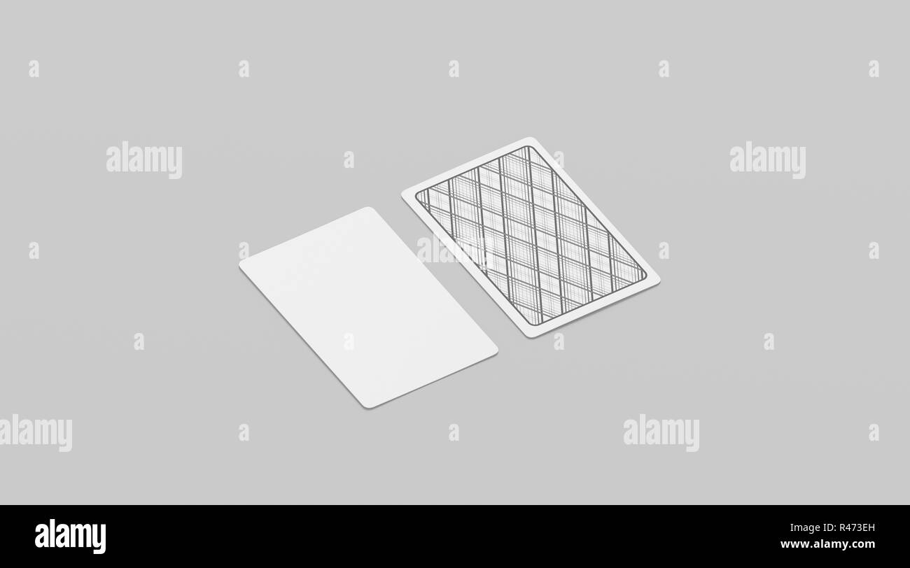 Leere Weisse Karten Mock Up Isoliert 3d Rendering Leere Game Card Deck Mockup Seitenansicht Klar Poker Oder Dummkopf Gaming Vorlage Gesicht Und Shirt Von Taro Anzeigen Stockfotografie Alamy