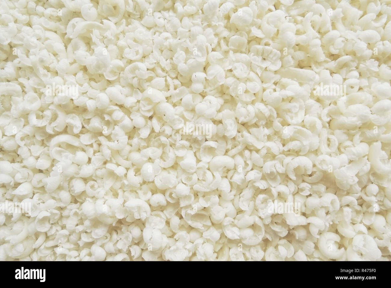 Rasieren mit geriebenem Kakao Butter Stockfoto