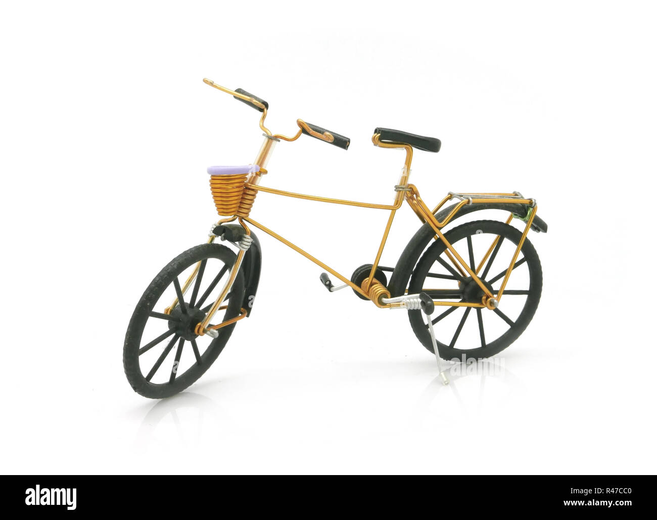 Vintage gold Fahrrad Modell für die Dekoration Stockfoto