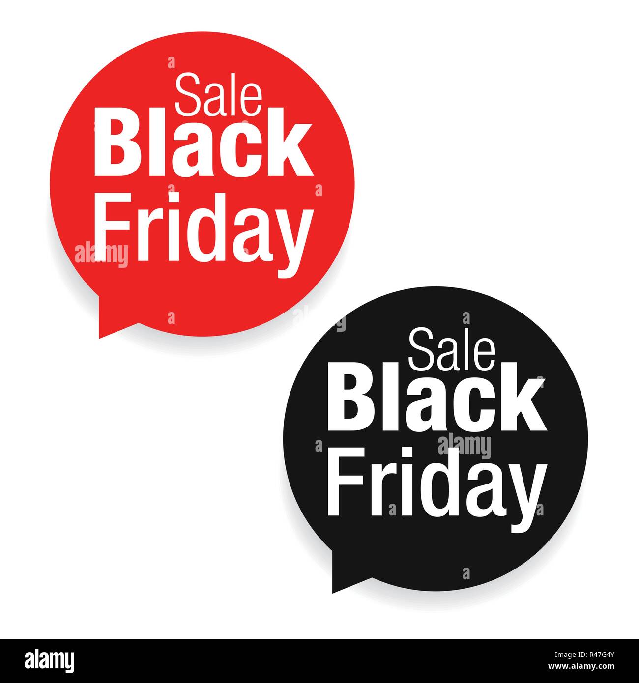 Schwarzer Freitag Verkauf label Stock Vektor