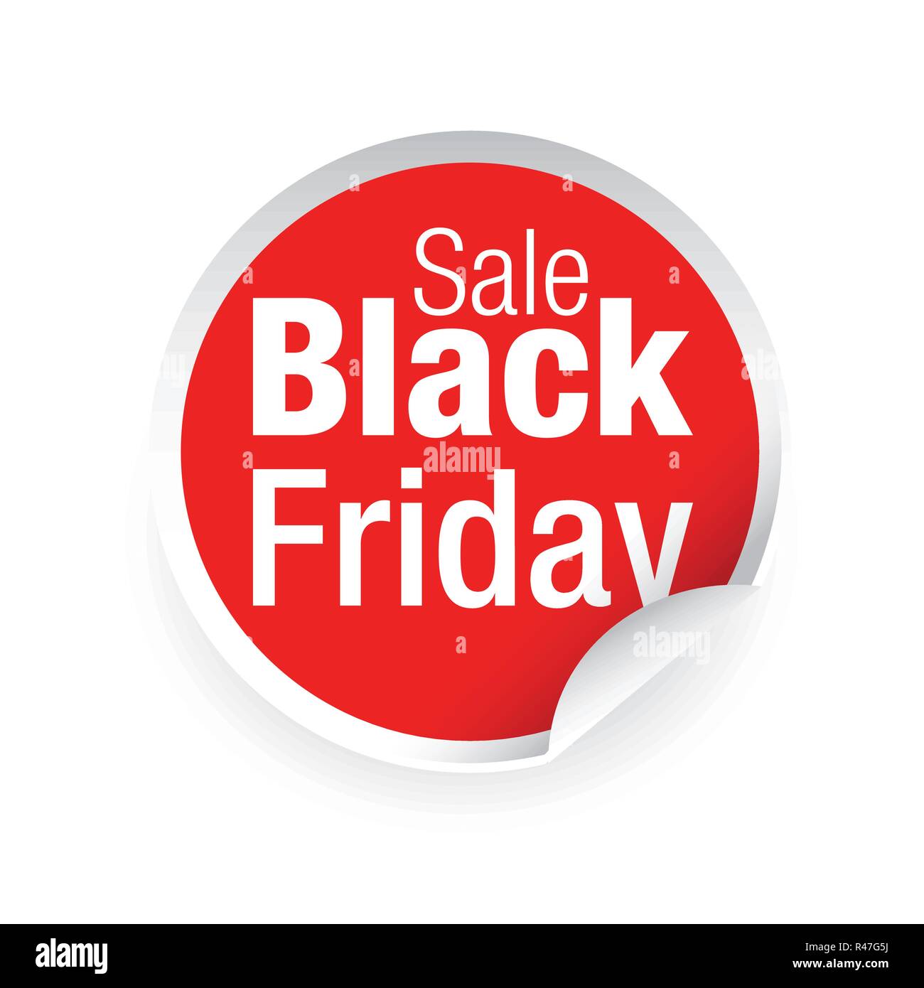 Schwarzer Freitag Verkauf label Stock Vektor