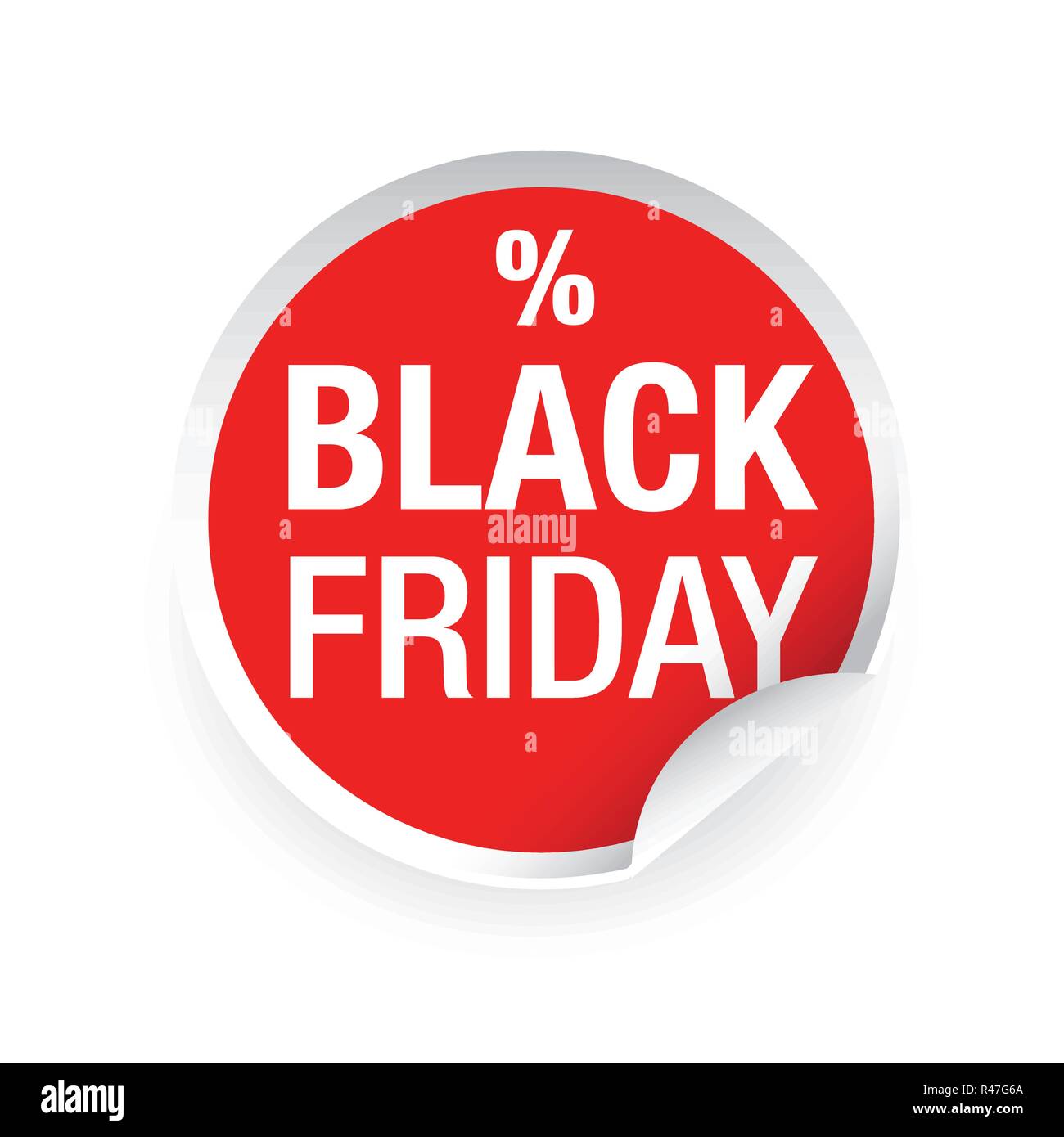 Schwarzer Freitag Verkauf label Stock Vektor
