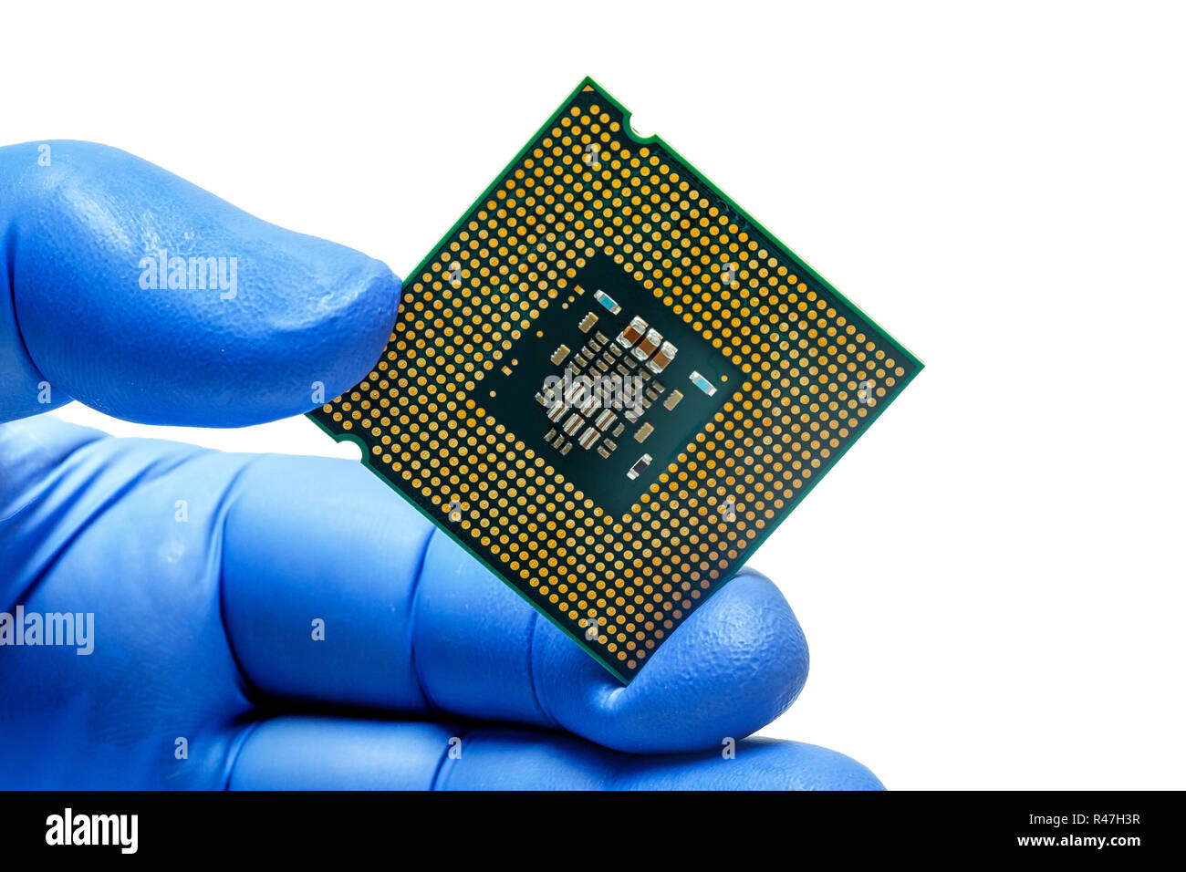 Computer CPU Nahaufnahme Schuss Stockfoto