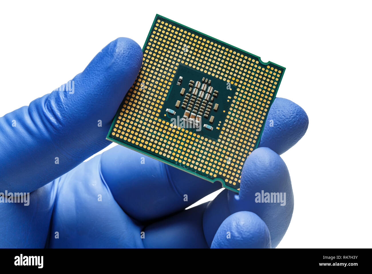 Computer CPU Nahaufnahme Schuss Stockfoto