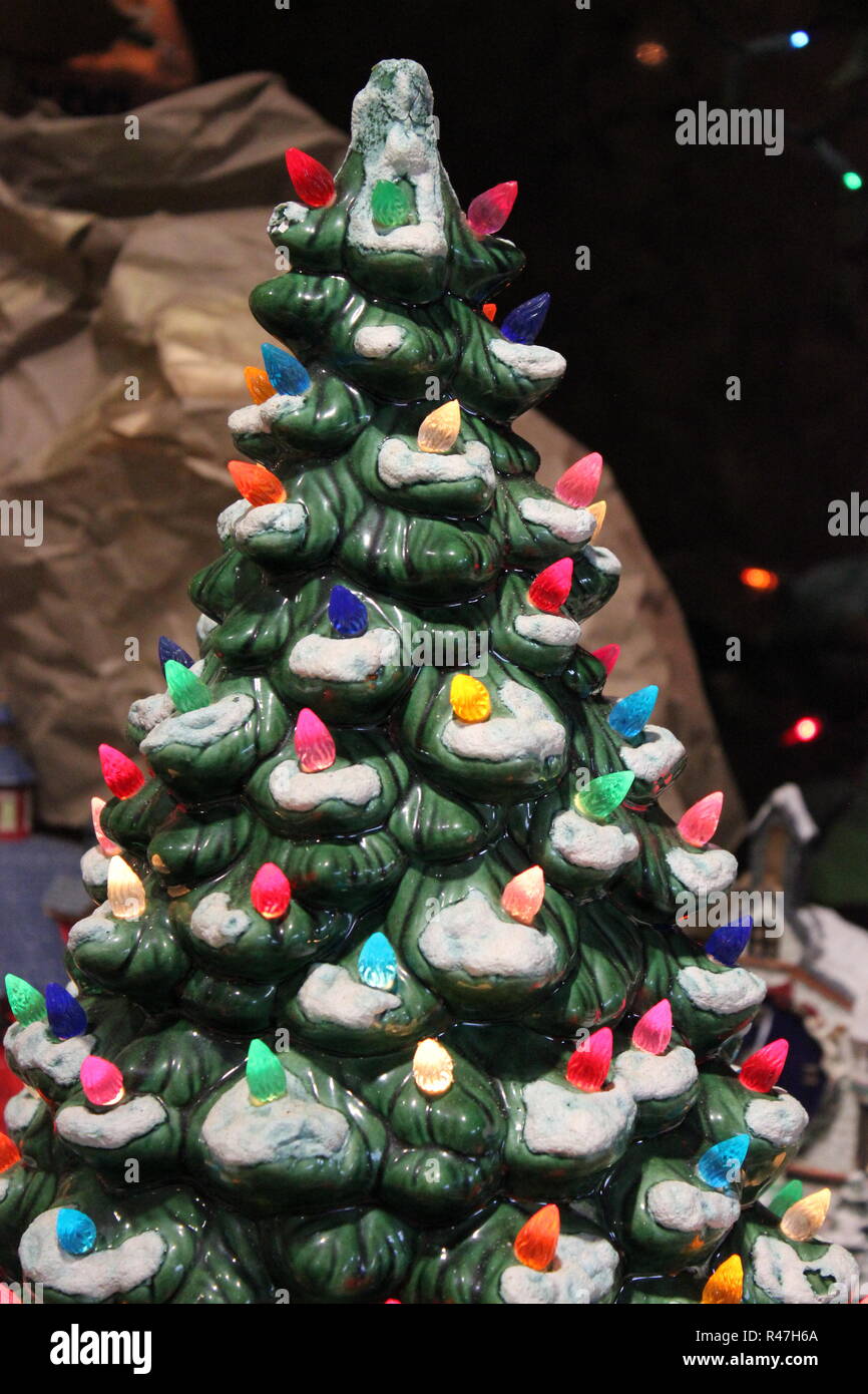 Miniaturen angezeigt wie Weihnachten ornamentalen Verzierungen. Stockfoto