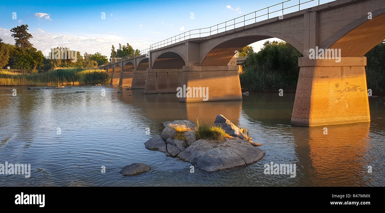 Die grossen Orange River in NC, Südafrika Stockfoto