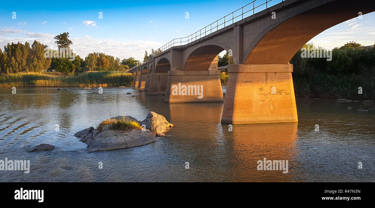 Die grossen Orange River in NC, Südafrika Stockfoto