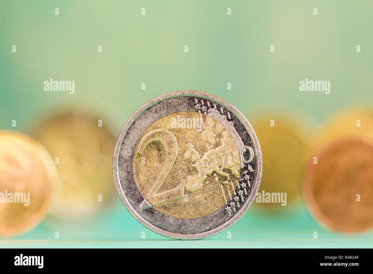 Europäische Währung - Münzen Stockfoto