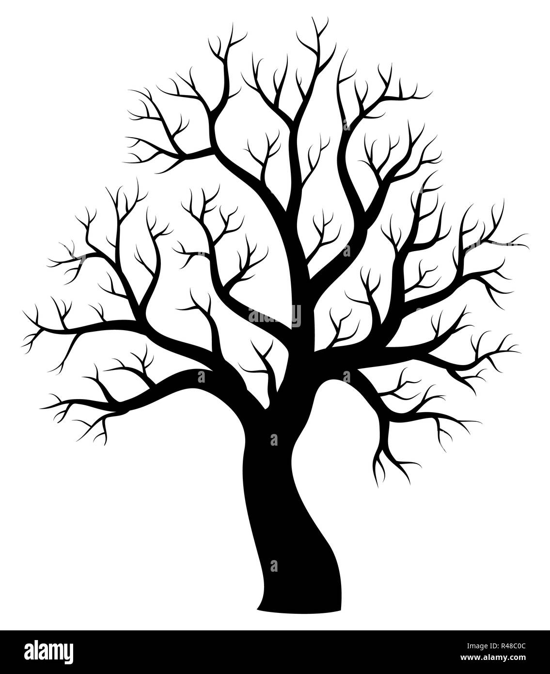 Tree theme silhouette Bild 1 Stockfoto