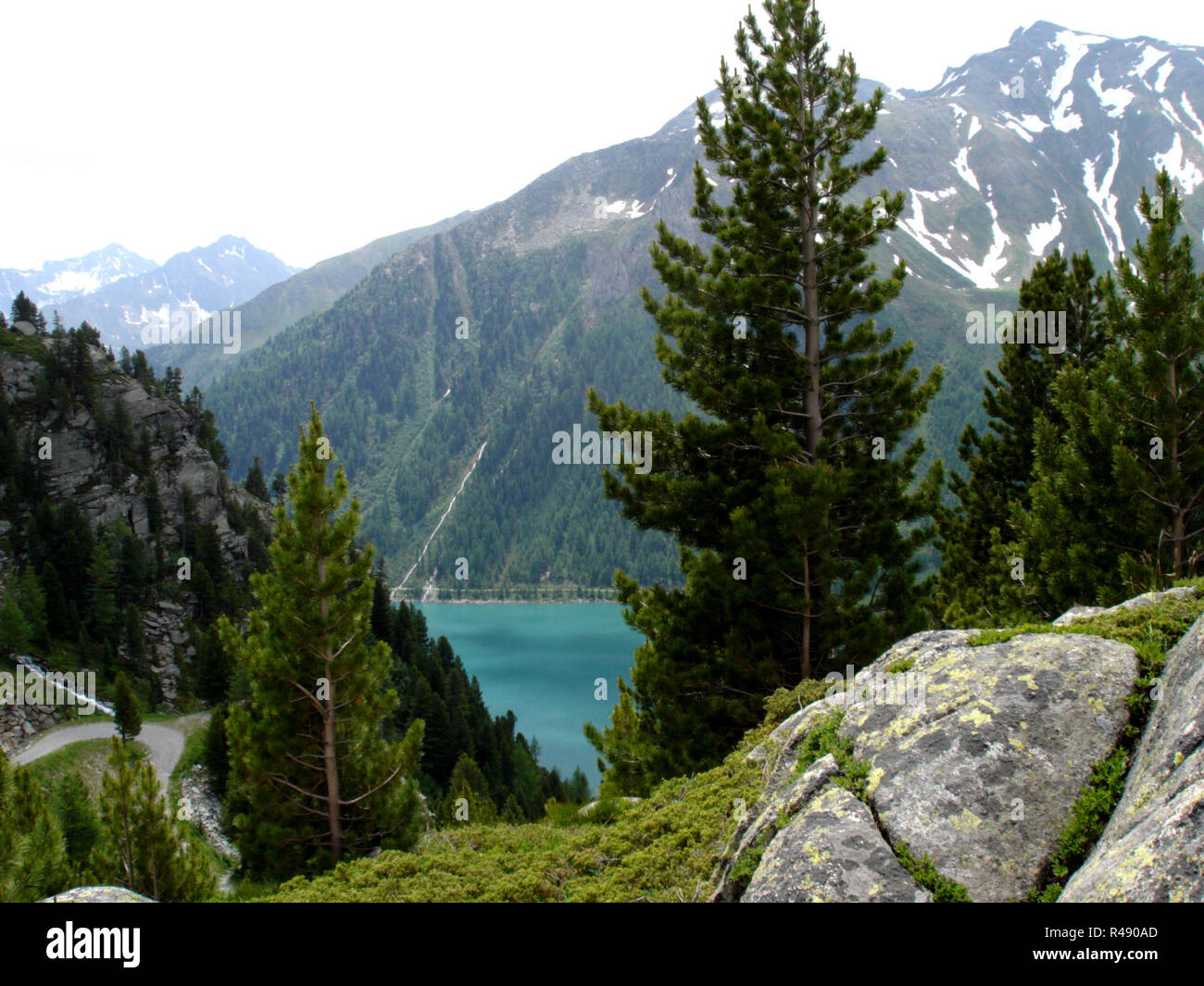 Landschaft im Ahrntal in Südtirol Stockfoto