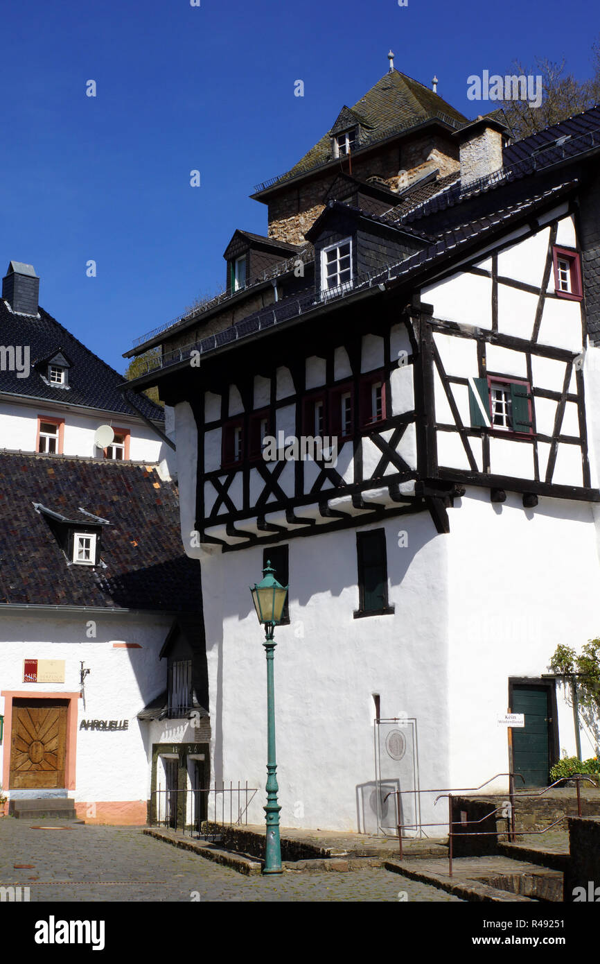 Ahrquelle im historischen Ortskern, Blankenheim,, 92660 Stockfoto
