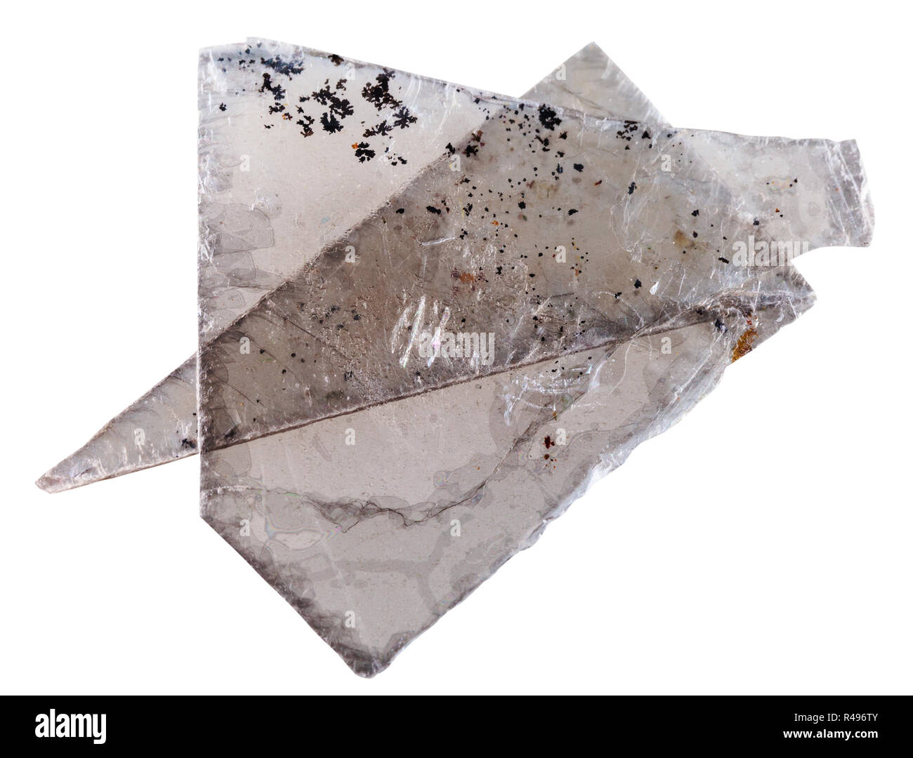 Natürliche Mineral Muskovit gemeinsame Glimmer Platten Stockfoto