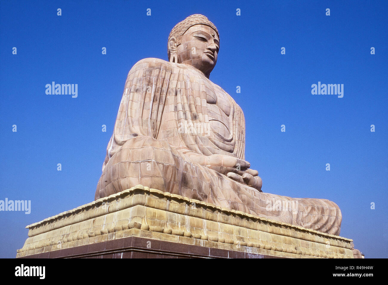 Der große Buddha Statue in Bodh Gaya, Bihar, Indien, Asien Stockfoto
