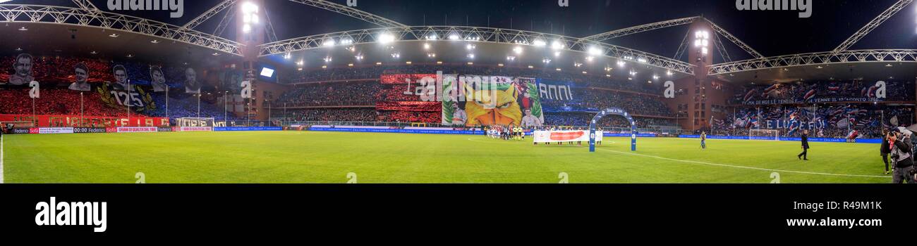 Allgemeine Ansicht Luigi Ferraris Stadium während Erie der Italienischen eine "Übereinstimmung zwischen Genua 1-1 Sampdoria an Luigi Ferraris Stadium am 25. November 2018 in Genua, Italien. Credit: Maurizio Borsari/LBA/Alamy leben Nachrichten Stockfoto