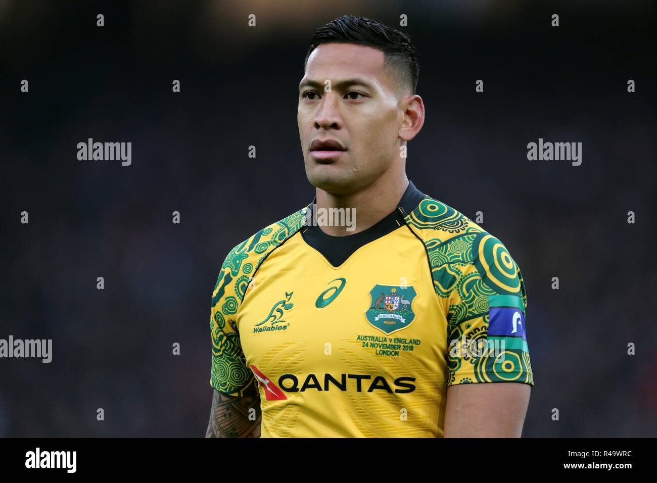 Israel Folau Australien Ru England V Australia, Herbst internationals Twickenham, London, England, 24. November 2018 Credit: Allstar Bildarchiv/Alamy leben Nachrichten Stockfoto