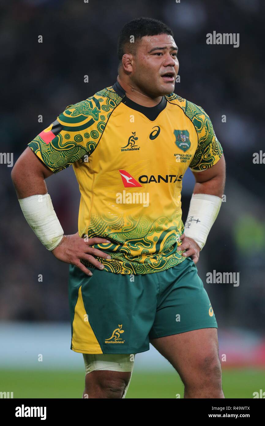 Tolu Latu Australien Ru England V Australia, Herbst internationals Twickenham, London, England, 24. November 2018 Credit: Allstar Bildarchiv/Alamy leben Nachrichten Stockfoto