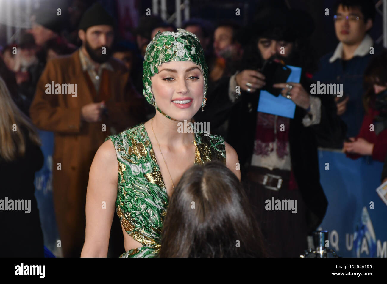London, Großbritannien. 26. November 2018. Bernstein gehört kommt an Aquaman - Welt premiere im Cineworld Leicester Square am 26. November 2018, London, UK. Bild Capital/Alamy leben Nachrichten Stockfoto