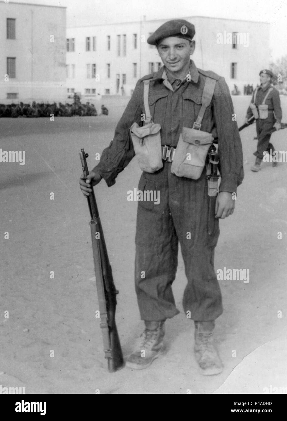 Griechische Soldaten 1950 s Stockfoto