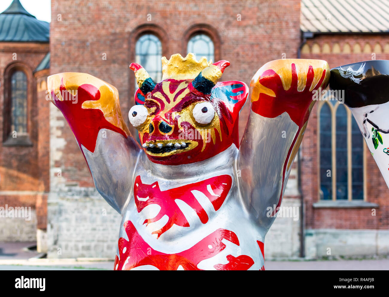 Bolivien Bären bei United Buddy Bears internationale Kunstausstellung (Artist: Rene Cadena Ayala). Ausstellung fördert Frieden, Liebe, Toleranz. Stockfoto