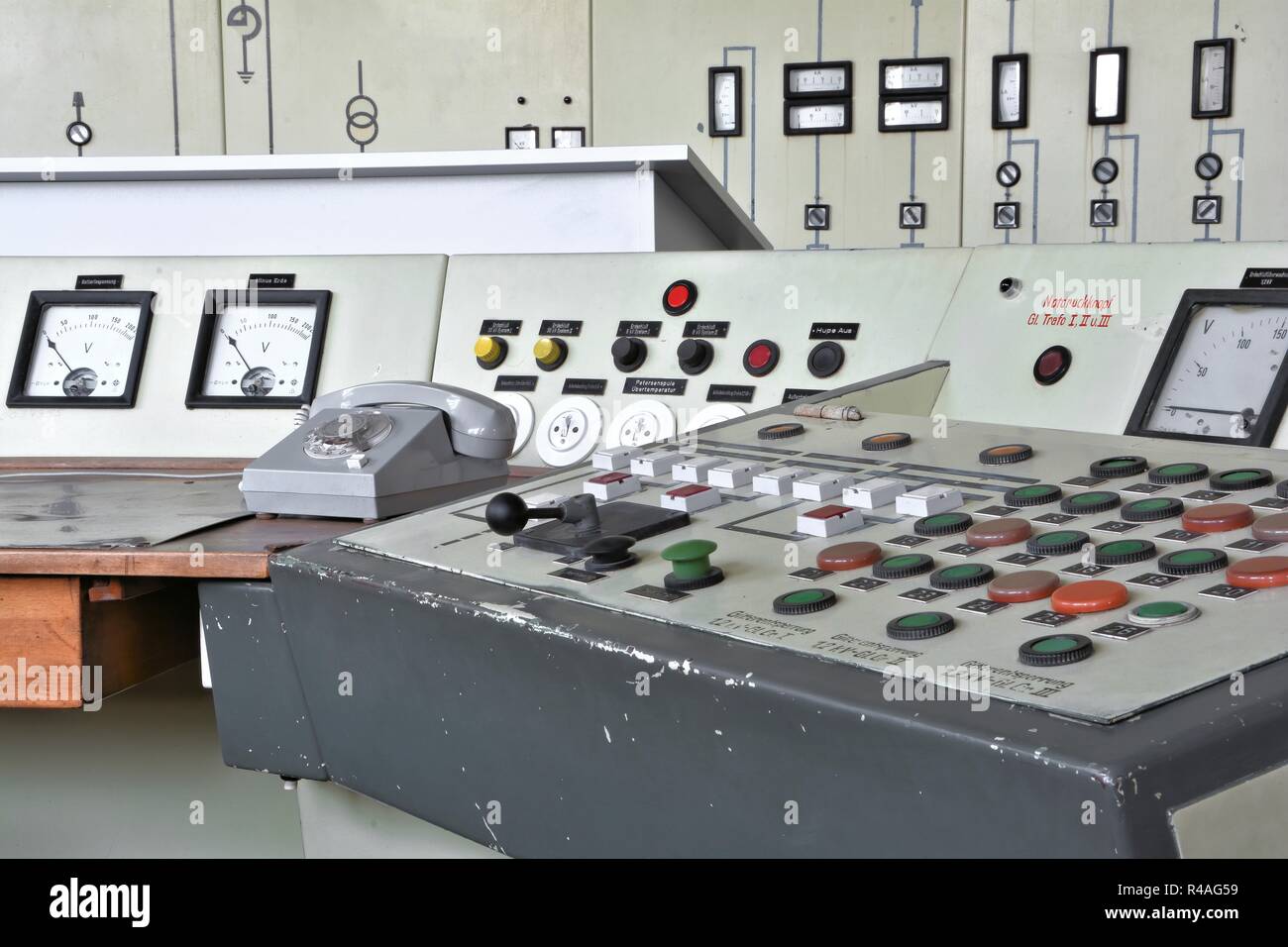 Control Center im ehemaligen Tagebau Ferropolis Stockfoto