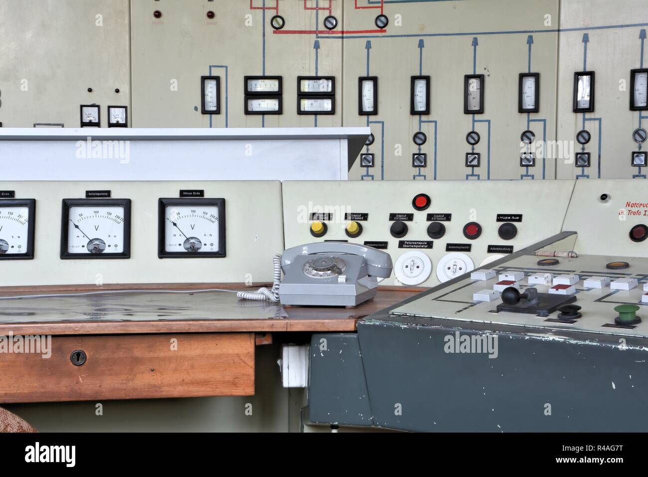 Control Center im ehemaligen Tagebau Ferropolis Stockfoto