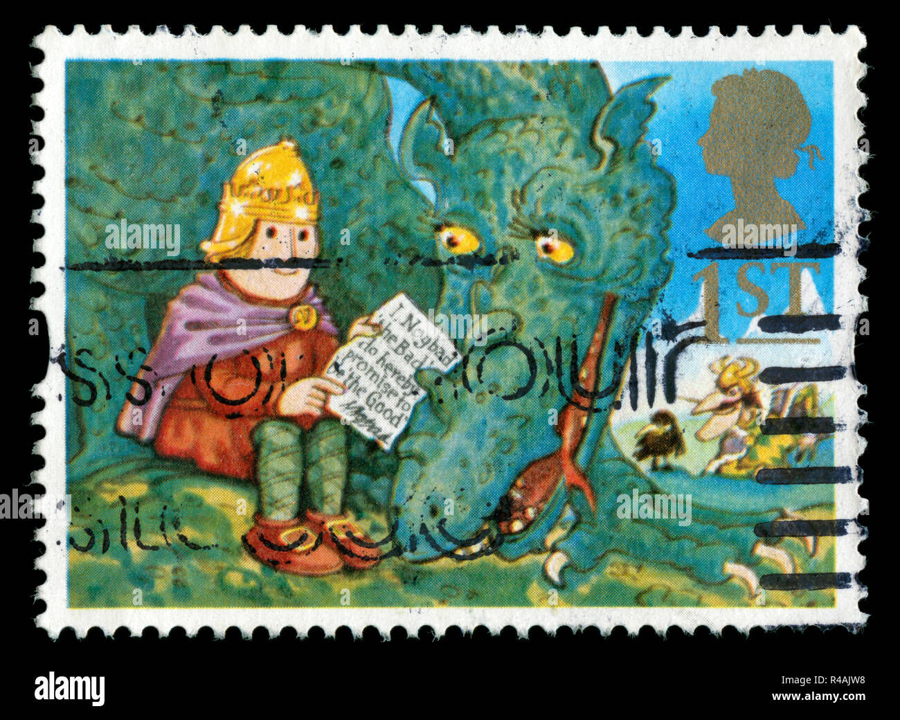 Briefmarke aus dem Vereinigten Königreich und Nordirland in die Grüße Briefmarken 1994 - Nachrichten Serie Stockfoto