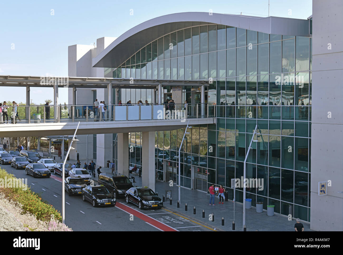 Larnaca, Zypern - November 6. 2018. Aussehen der internationale Flughafen Stockfoto